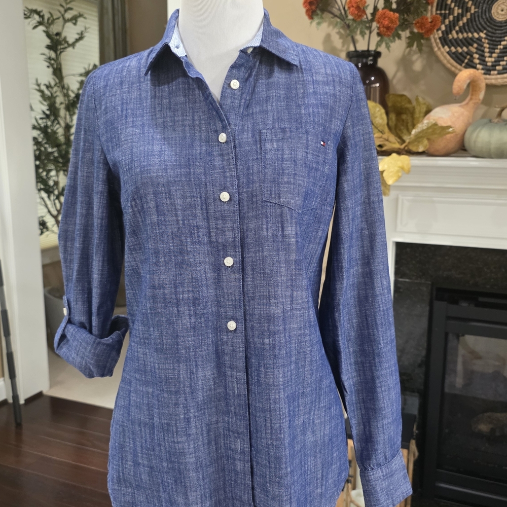 Tommy Hilfiger Blue Button Down Shirt
